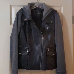 BNCI Leather Sweater Jacket
